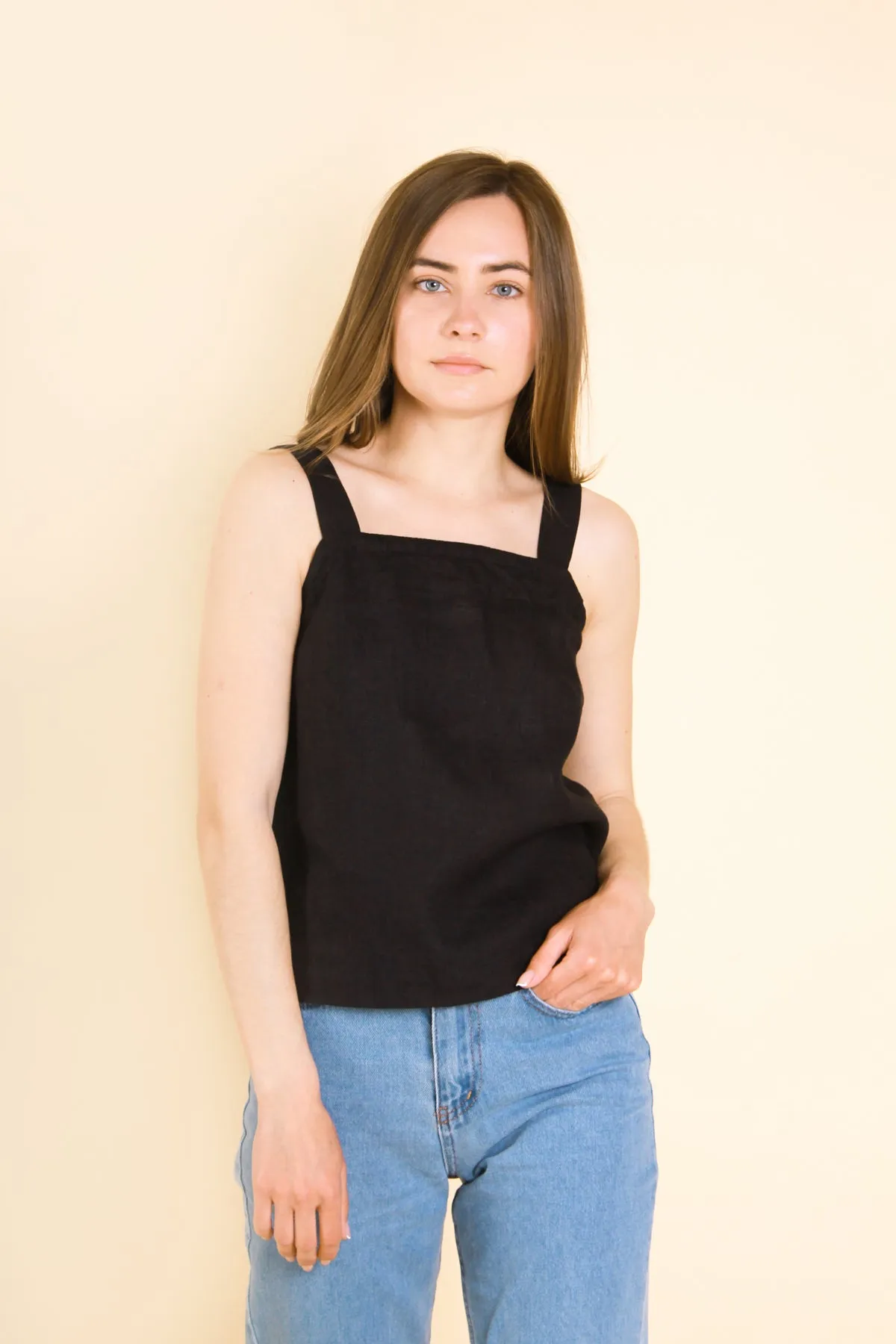 Washed Linen Top BERY