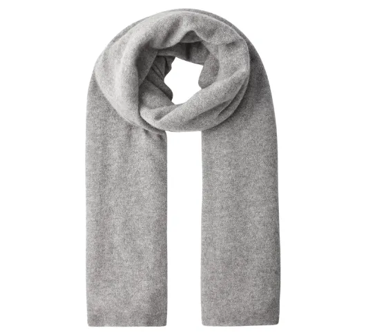 White   Warren - Cashmere Travel Wrap in Grey Heather