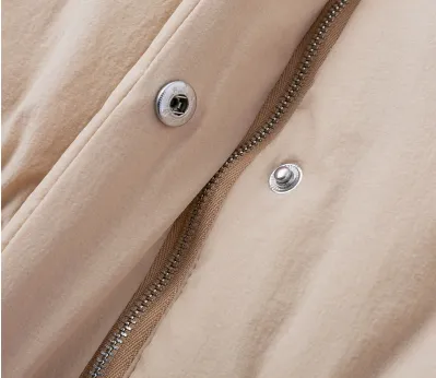 Women's Autumn Elastic Waist Hooded Parka