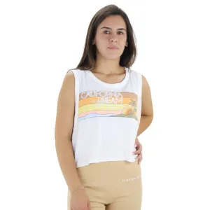 Women's Califorina Dream Print Top,White