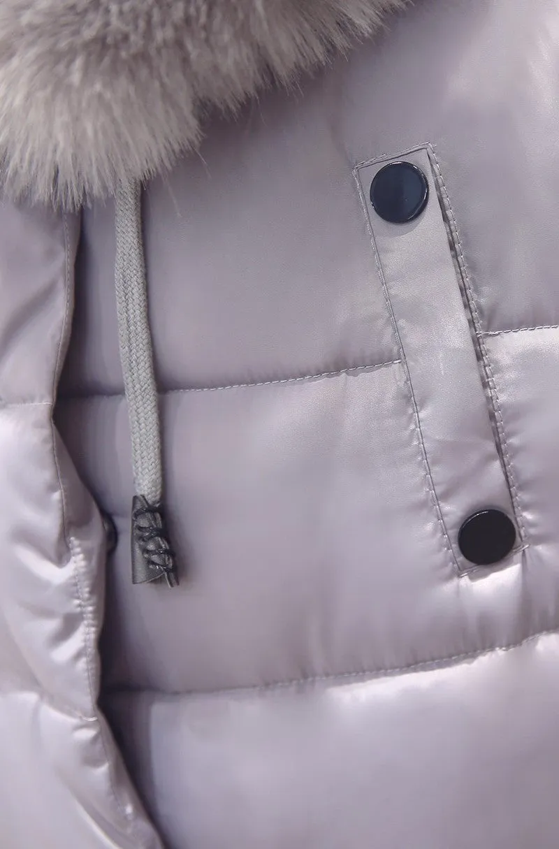 Women's Solid Color Winter Warm Parka