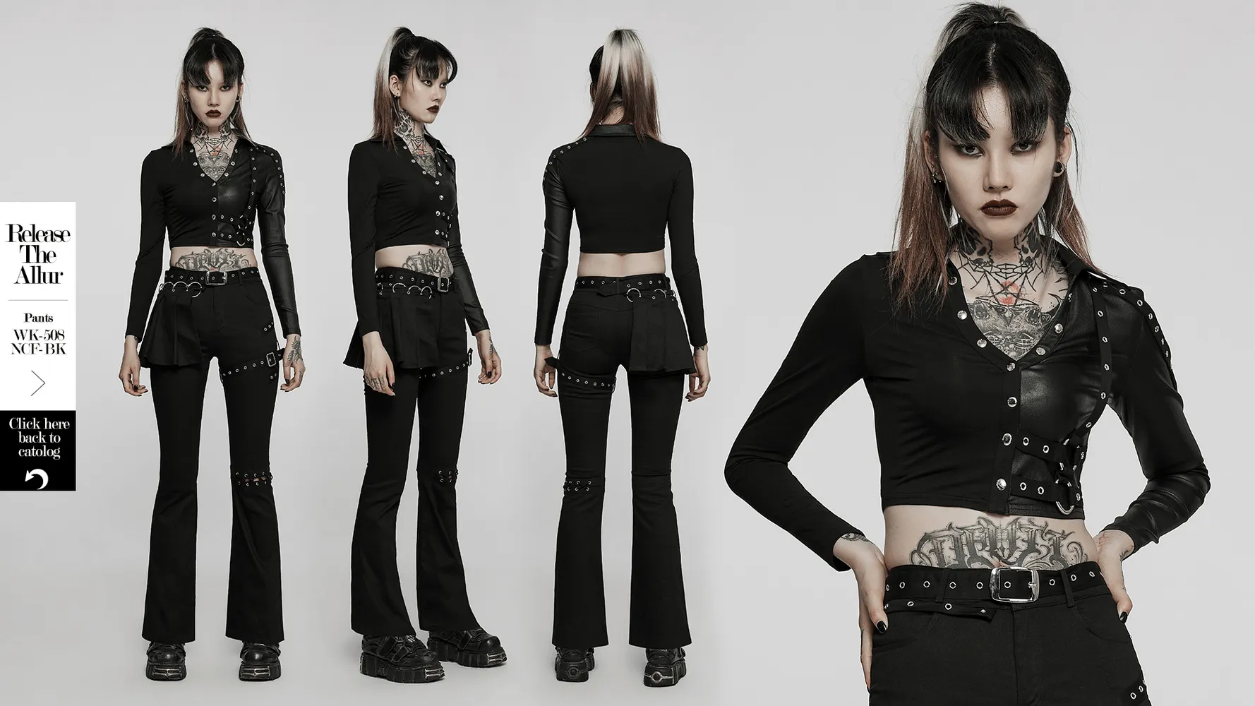 Women's Studded Accent Double Layer Pullover Top