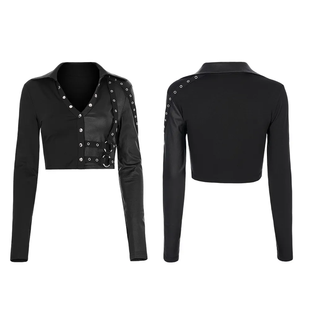 Women's Studded Accent Double Layer Pullover Top