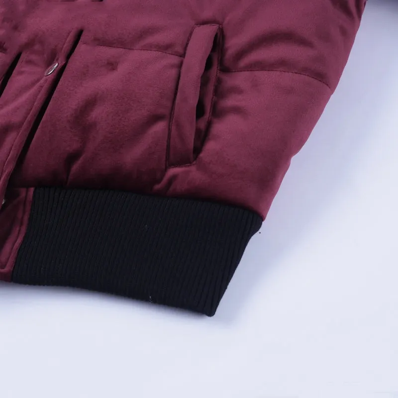 Women's Winter Velvet Cotton Padded Basic Jacket