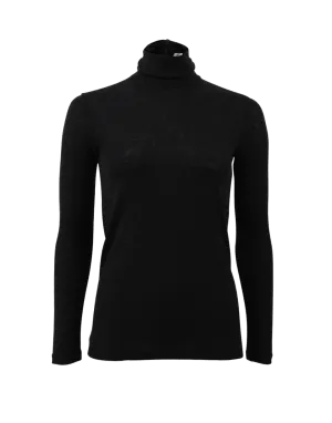 Wool Jersey Turtleneck Top