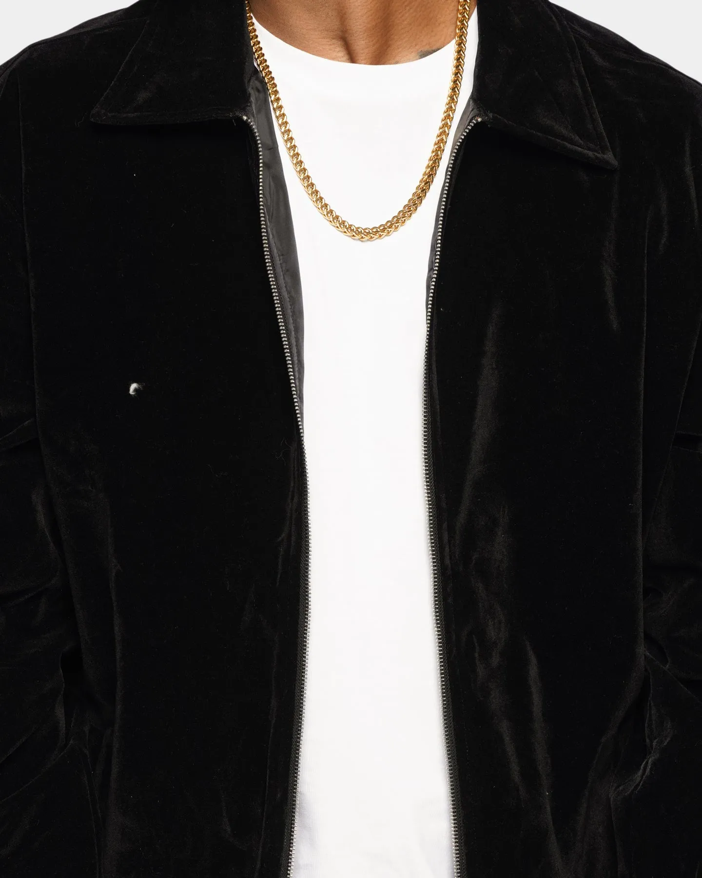 XXIII Vigo Zip Up Velour Jacket Black