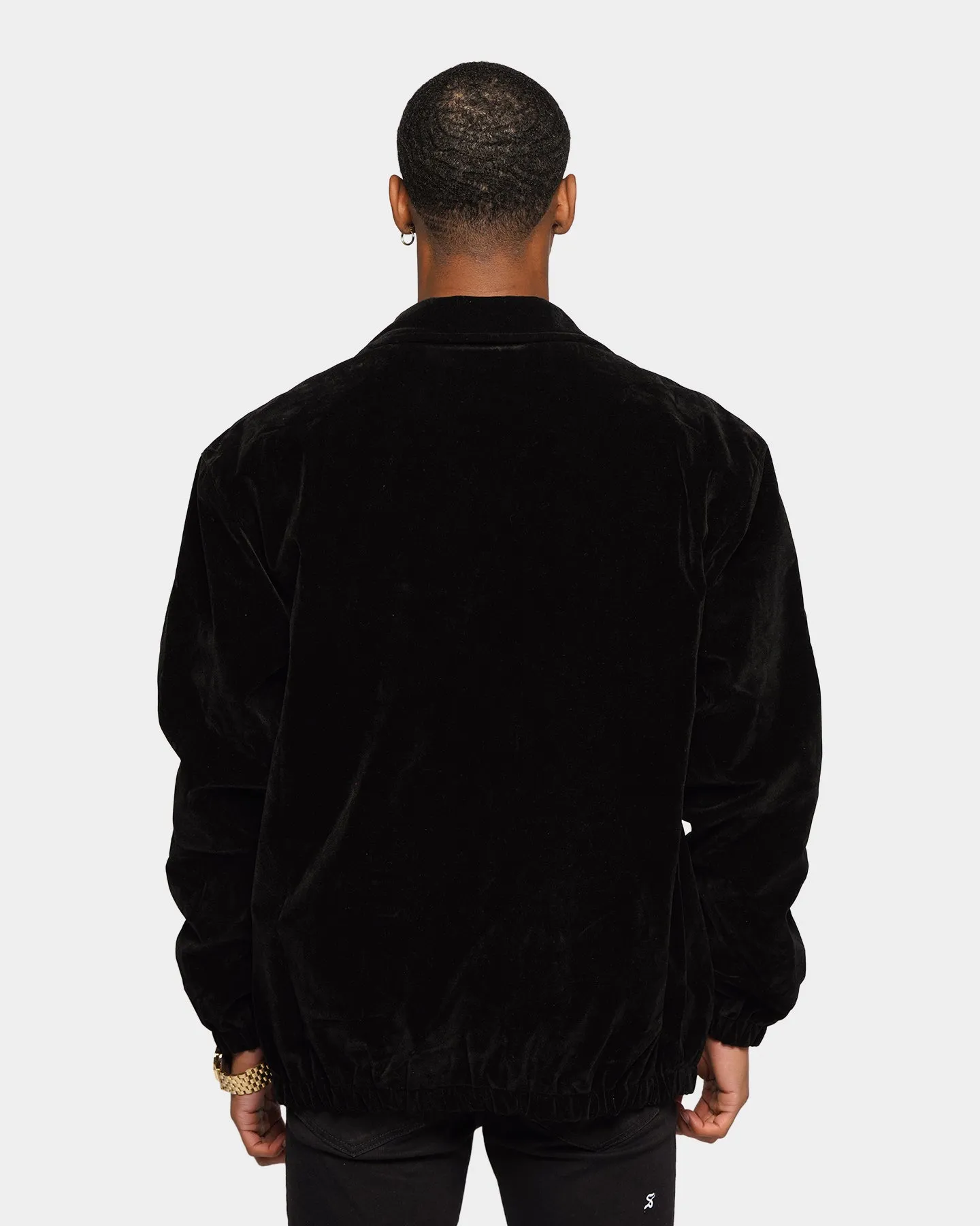 XXIII Vigo Zip Up Velour Jacket Black
