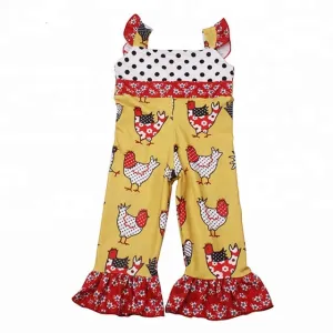 Yellow & Red Bandanna Print Chicken Jumper