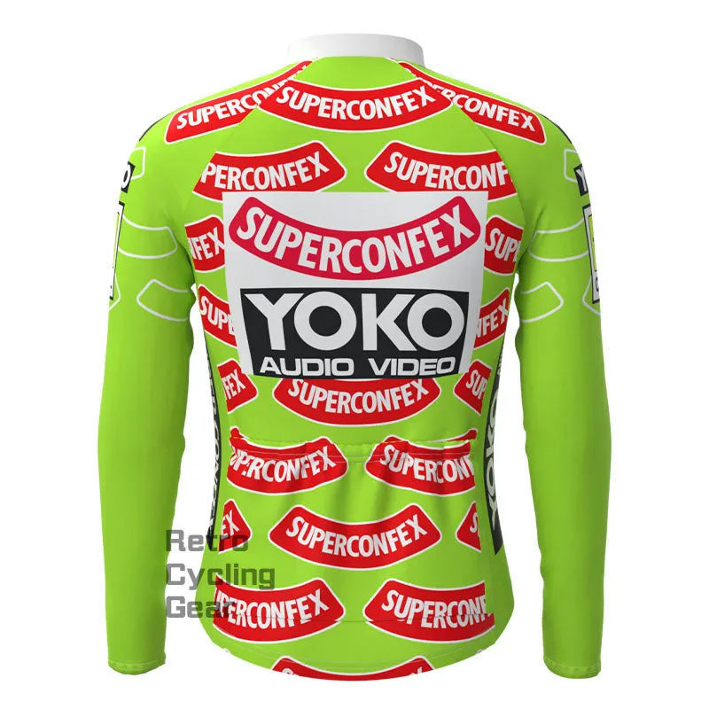 YOKO Fleece Retro Long Sleeves Jerseys