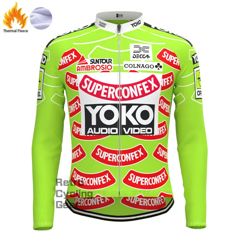 YOKO Fleece Retro Long Sleeves Jerseys