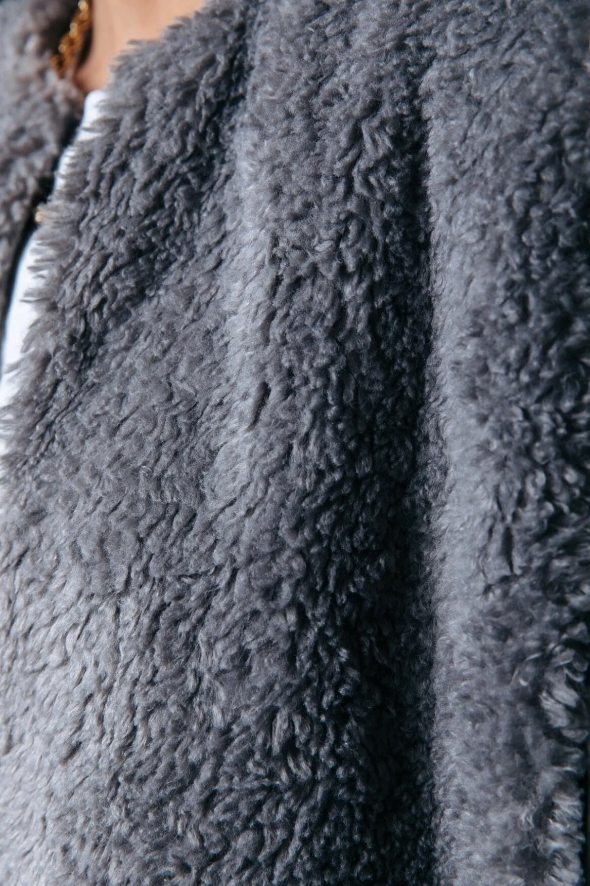 Yoni Teddy Gilet | Medium grey