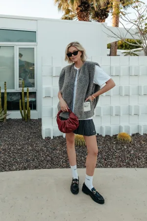 Yoni Teddy Gilet | Medium grey