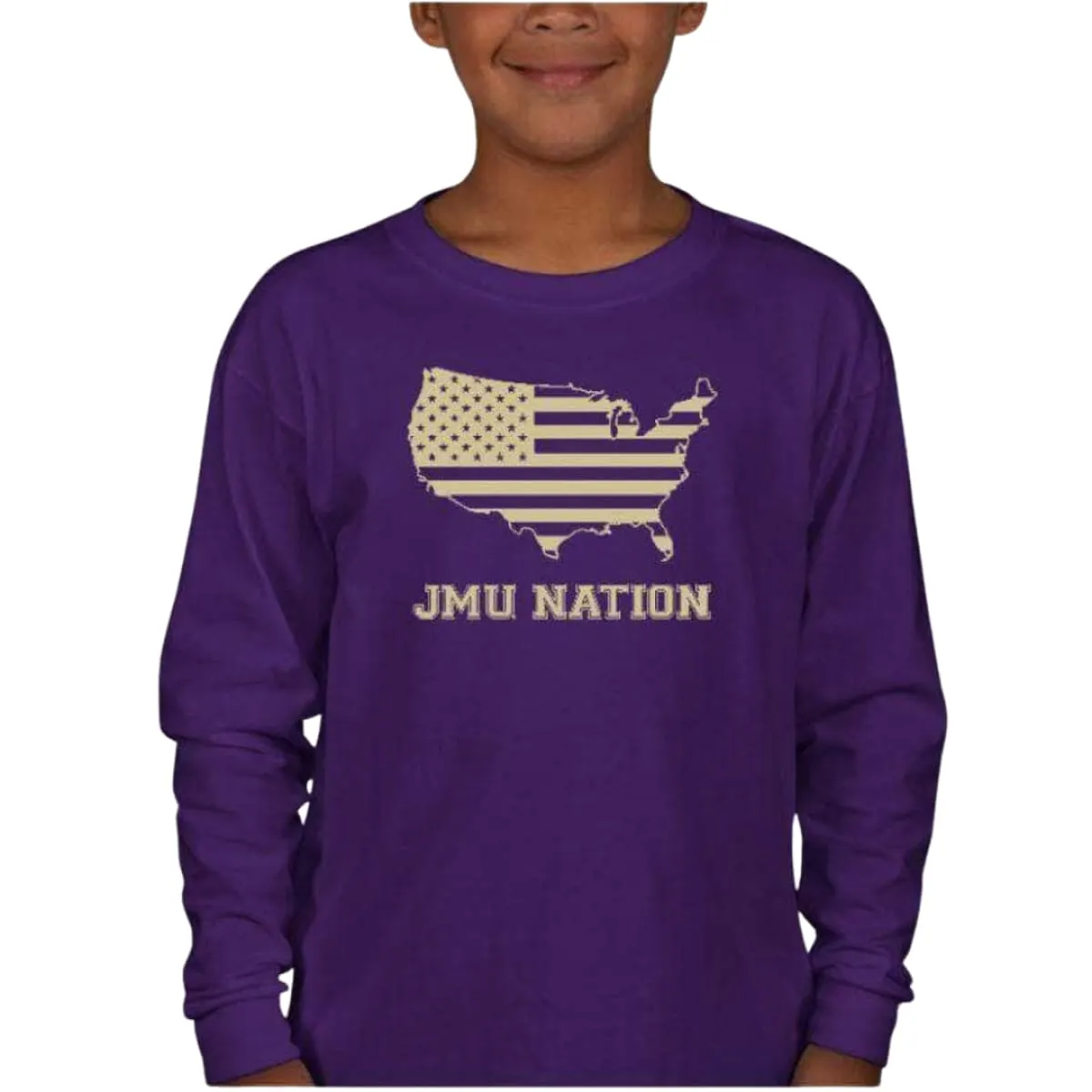 Youth JMU Nation Long Sleeve T-Shirt