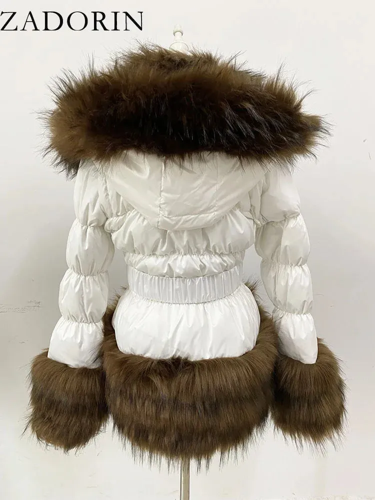 ZADORIN Winter Coat Hooded Puffer Jacket